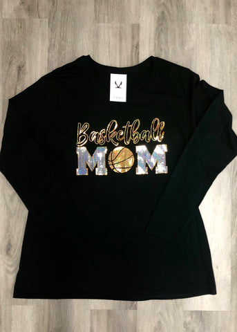 Basketball Mom Bling Shirt