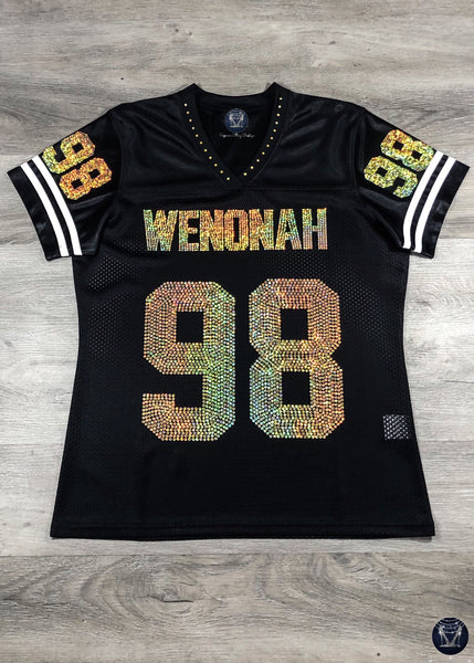 Wenonah Dragons Bling Ladies Patchwork Jersey - FRONT AND BACK