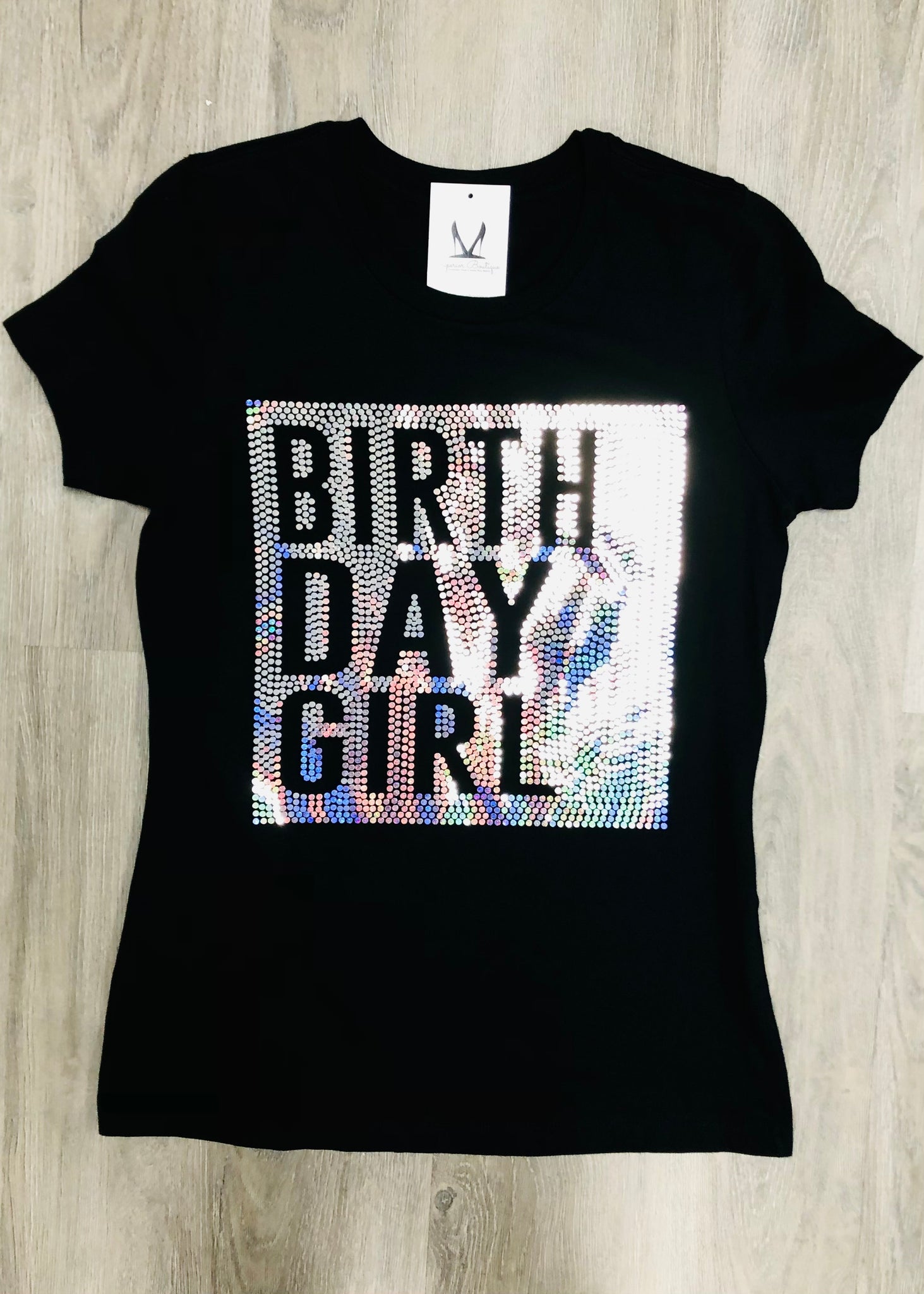 BIRTH DAY GIRL2 Bling Shirt