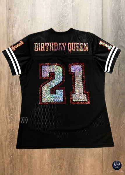 Chapter...Birthday Girl/Queen Jersey Bling Patch Set (Iron-On)