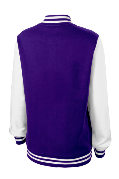 Custom Ladies Fleece Letterman Bling Jacket (Existing)