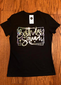 Birthday Squad Bling Shirt