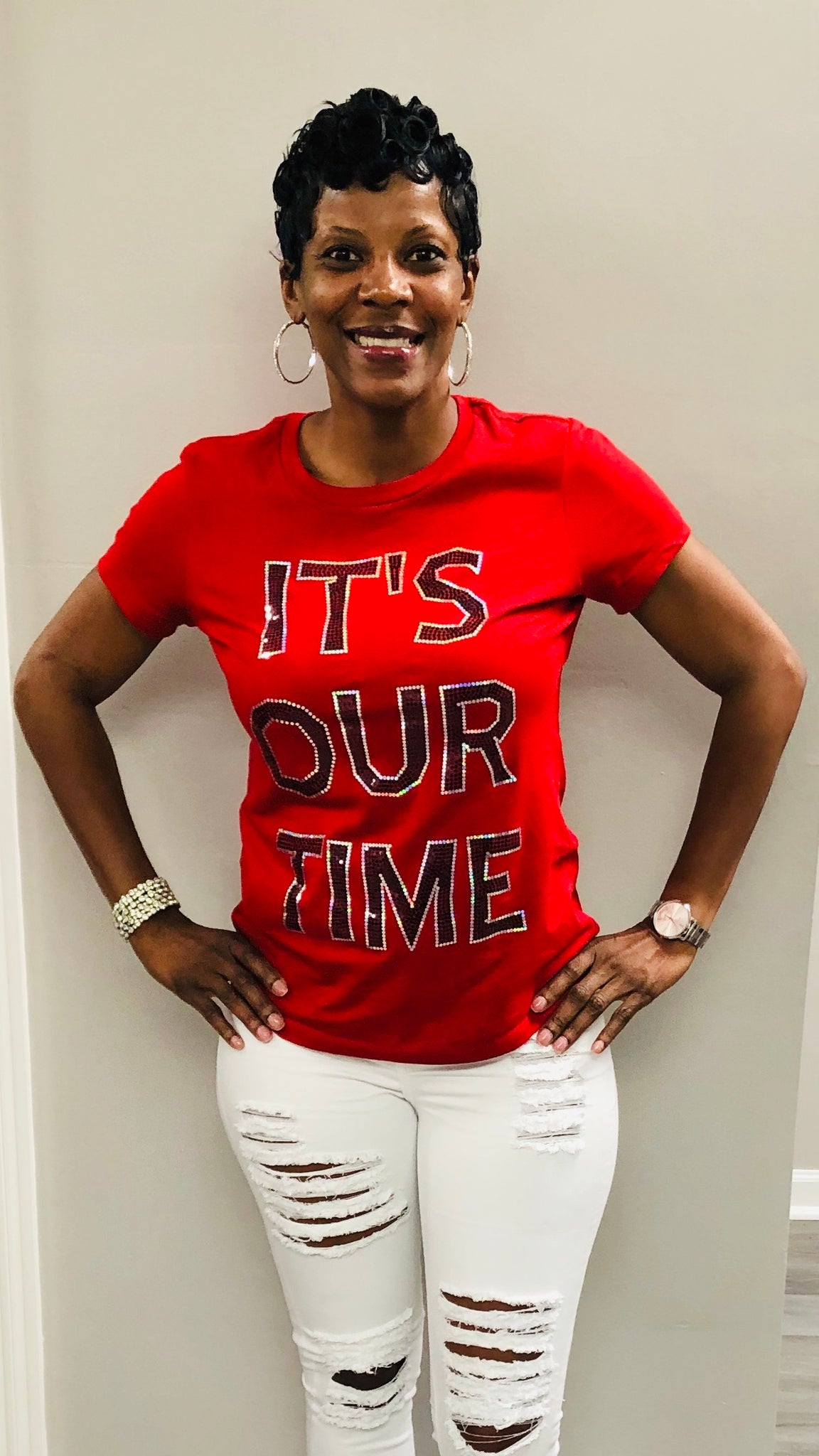 IT'S OUR TIME Bling Shirt
