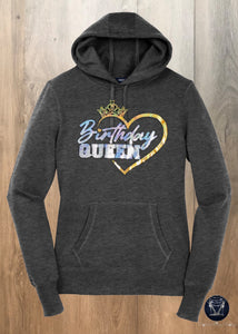 Birthday Queen Bling Hoodie Sweatshirt
