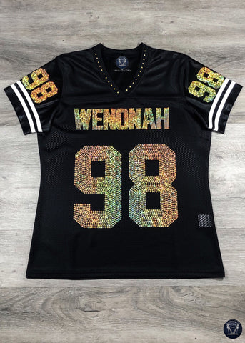 Wenonah Dragons Bling Ladies Patchwork Jersey - FRONT DESIGN ONLY