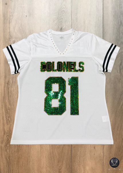 WHS Colonels Bling Ladies Patchwork Jersey - FRONT DESIGN ONLY