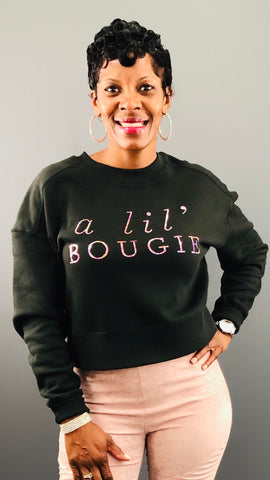 Custom Bling Cropped Sweatshirt (Existing Design)