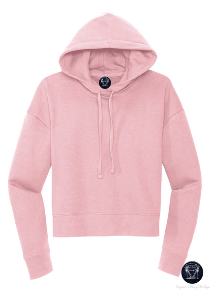 Custom Bling Crop Hoodie