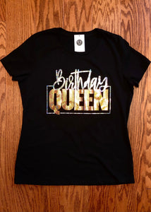 Birthday Queen3 Bling Shirt