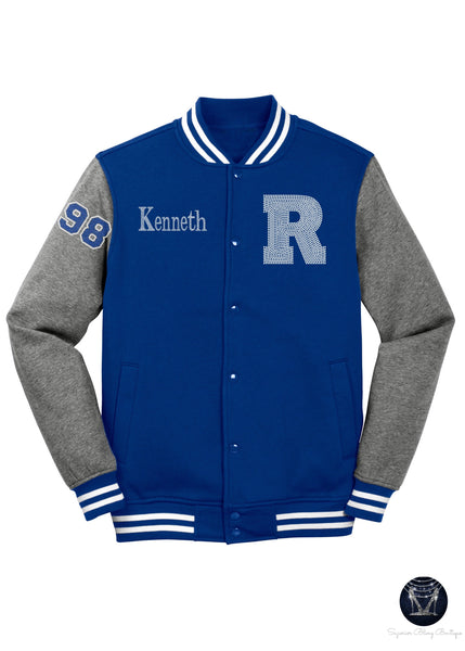 Ramsay Rams Men's Fleece Letterman Jacket