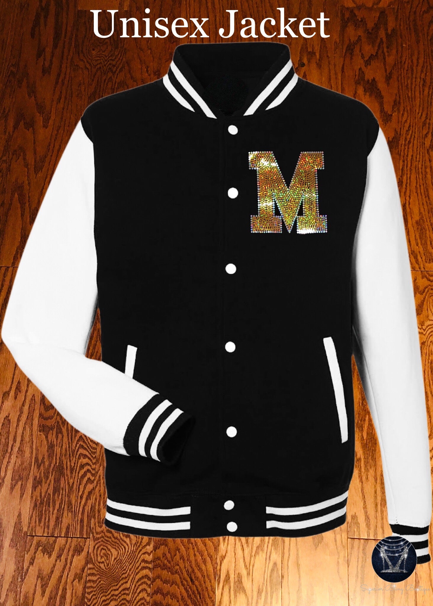 McAdory Yellow Jackets Letterman Bling Jacket (FLEECE)