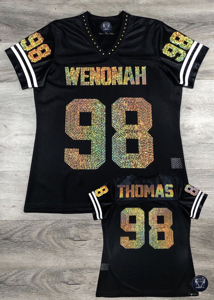 Wenonah Dragons Bling Ladies Patchwork Jersey - FRONT DESIGN ONLY