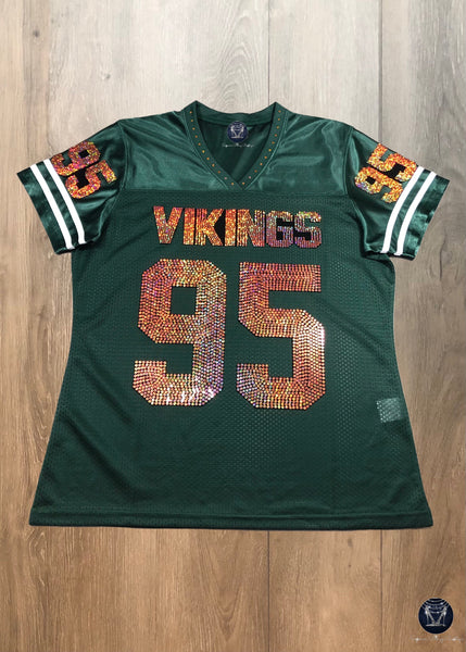 HHS Vikings Bling Ladies Patchwork Jersey - FRONT AND BACK
